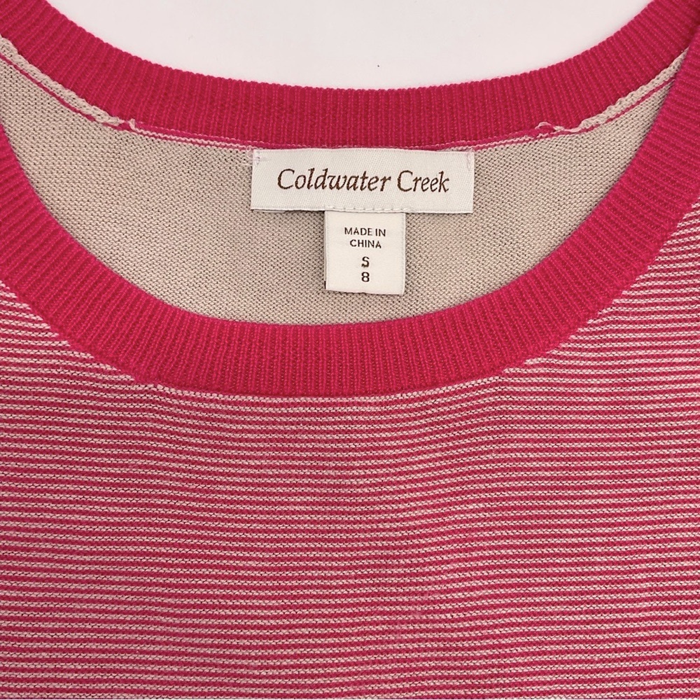 Coldwater Creek Sleeveless Sweater Top, Small - Picture 3 of 5